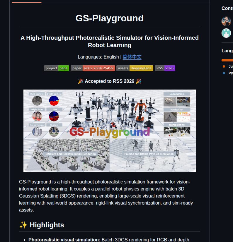 Discoverse Dev Gs_playground screenshot