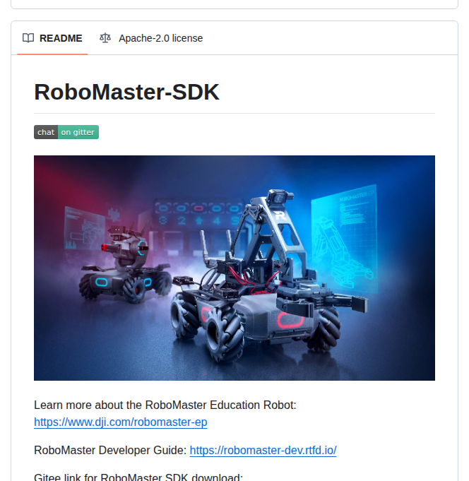 Dji Sdk Robomaster Sdk screenshot