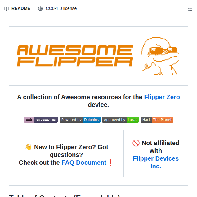 Djsime1 Awesome Flipperzero screenshot