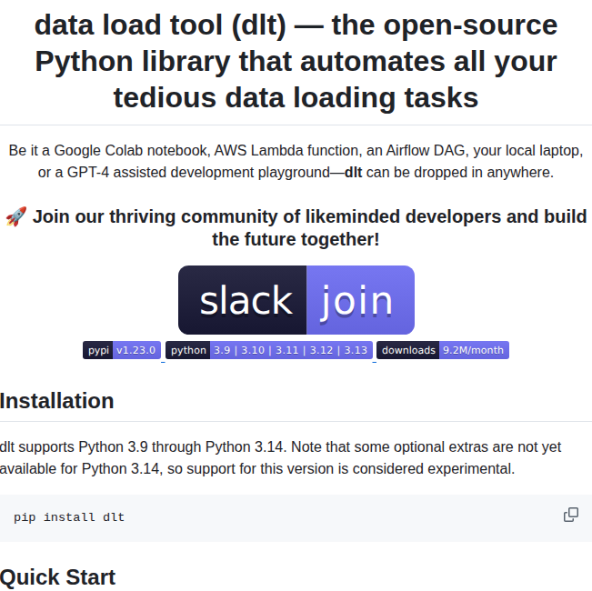 Dlt Hub Dlt screenshot