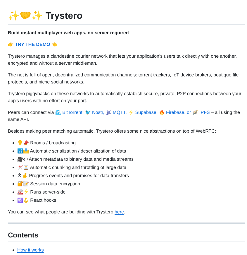 Dmotz Trystero screenshot