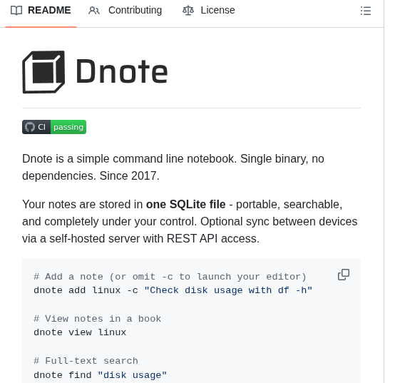 Dnote Dnote screenshot
