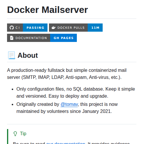 Docker Mailserver Docker Mailserver screenshot