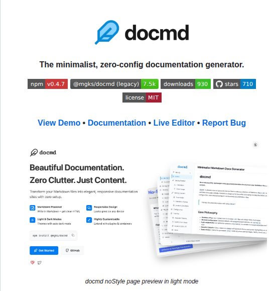 Docmd Io Docmd screenshot