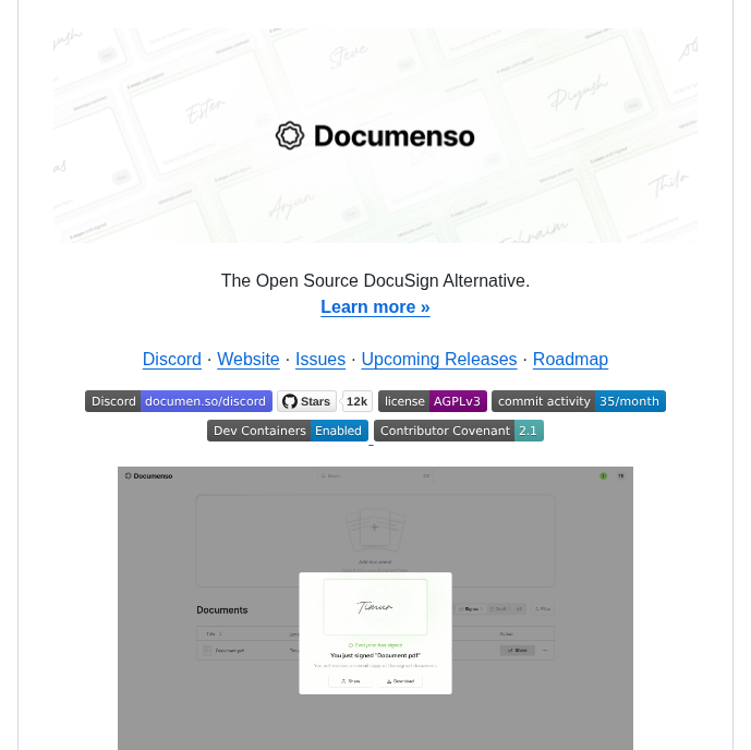 Documenso Documenso screenshot
