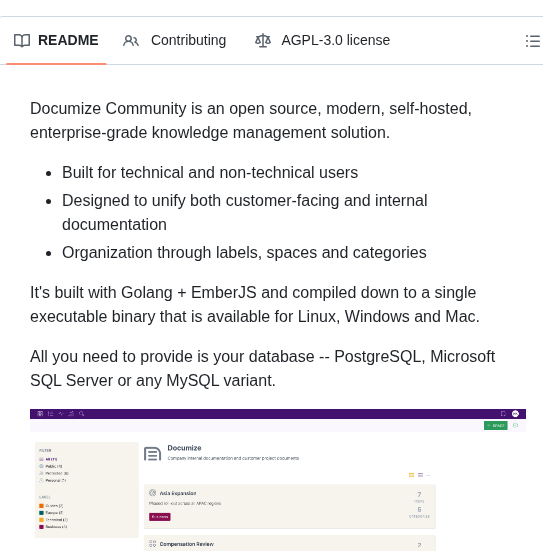 Documize Community screenshot
