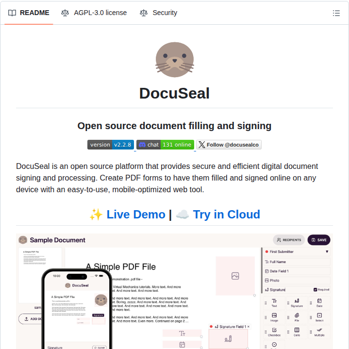 Docusealco Docuseal screenshot