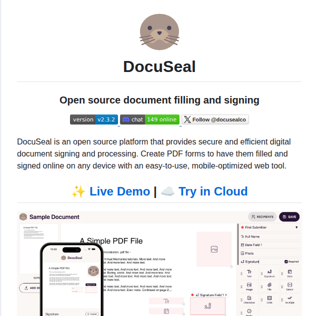 Docusealco Docuseal screenshot