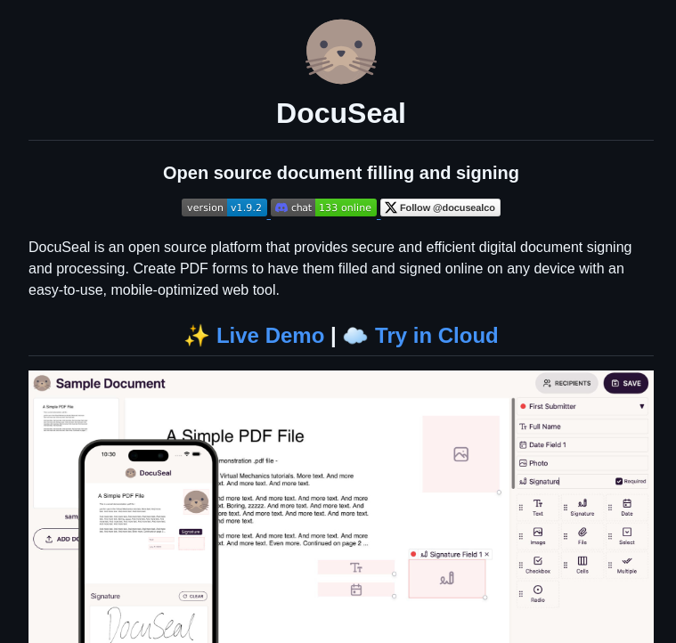 Docusealco Docuseal screenshot