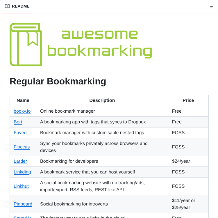 Dogancelik Awesome Bookmarking screenshot