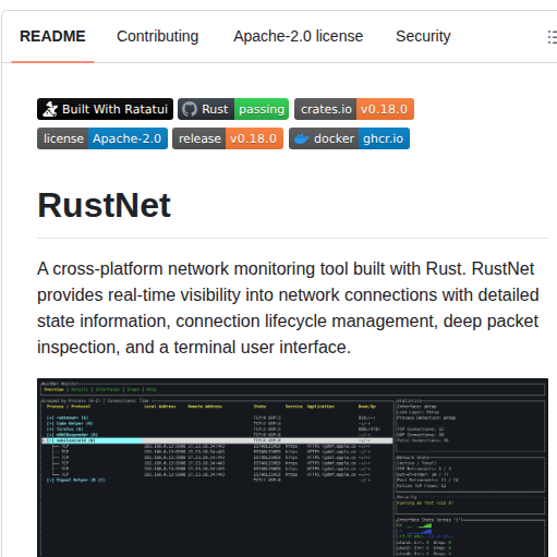 Domcyrus Rustnet screenshot