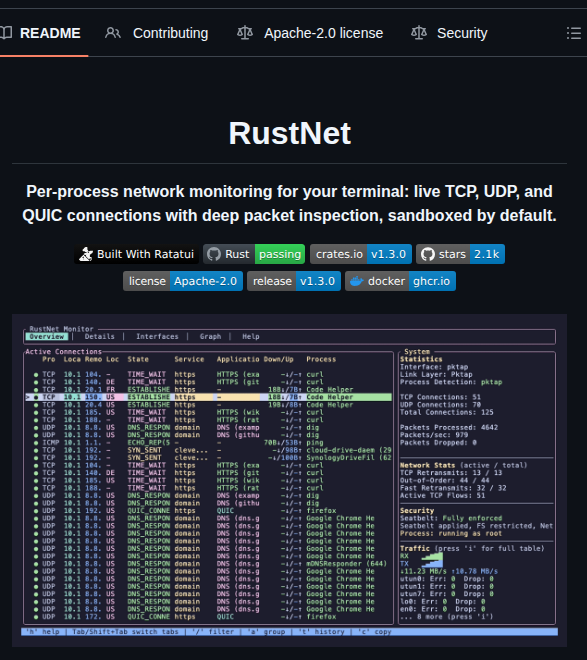 Domcyrus Rustnet screenshot