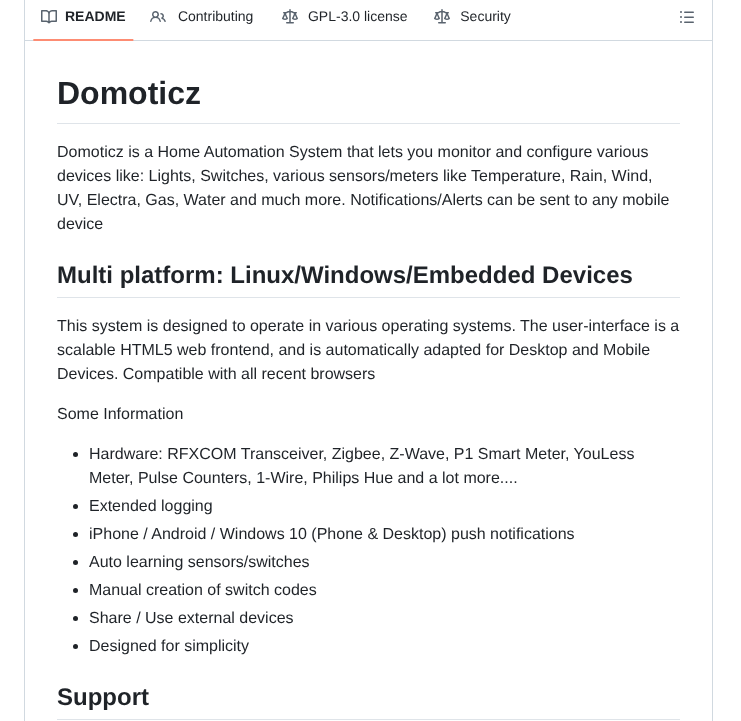 Domoticz Domoticz screenshot