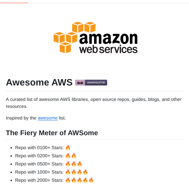 Donnemartin Awesome Aws screenshot