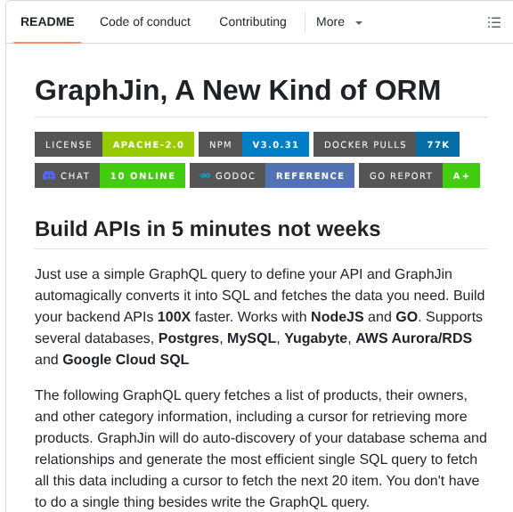 Dosco Graphjin screenshot