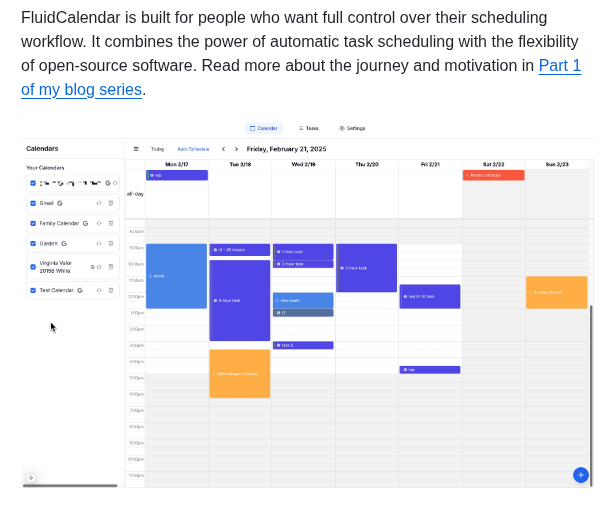 Dotnetfactory Fluid Calendar screenshot