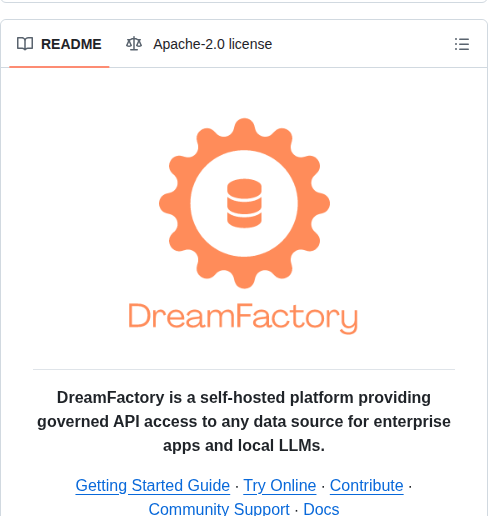 Dreamfactorysoftware Dreamfactory screenshot