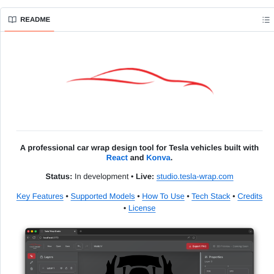 Dtschannen Tesla Wrap Studio screenshot