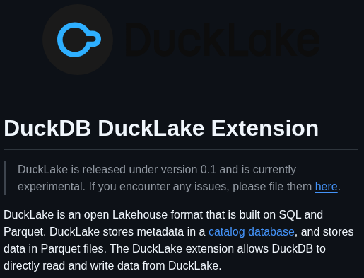 Duckdb Ducklake screenshot