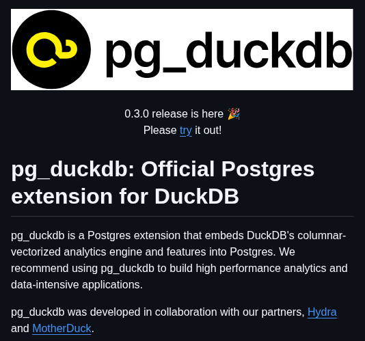 Duckdb Pg_duckdb screenshot