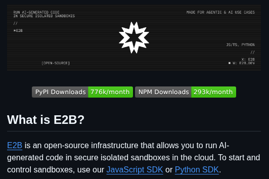 E2b Dev E2b screenshot