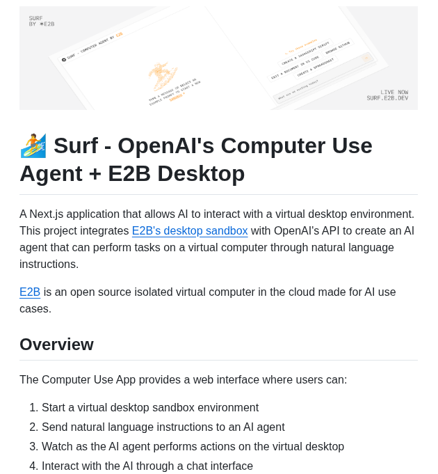 E2b Dev Surf screenshot