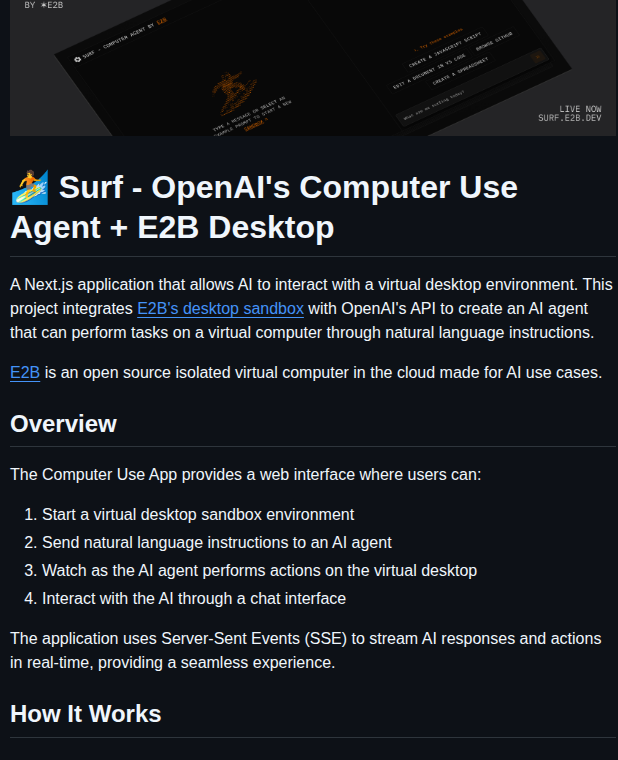 E2b Dev Surf screenshot