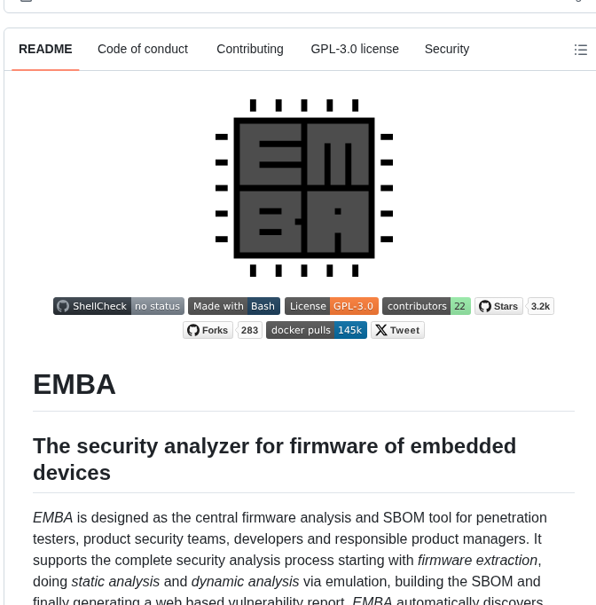 E M B A Emba screenshot