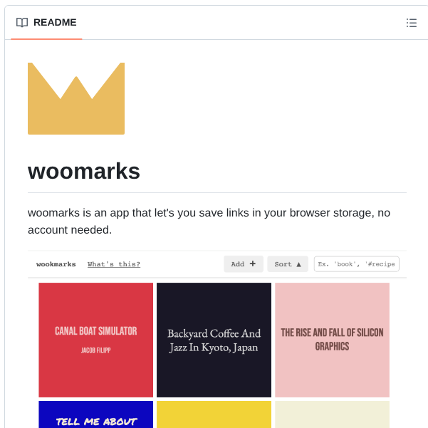 Earlyriser Woomarks screenshot