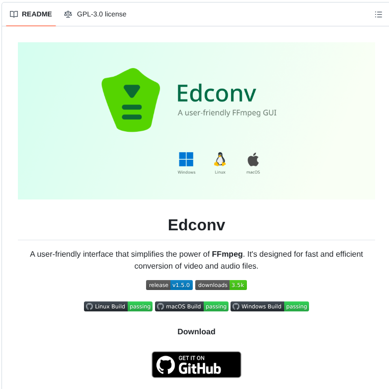 Edneyosf Edconv screenshot