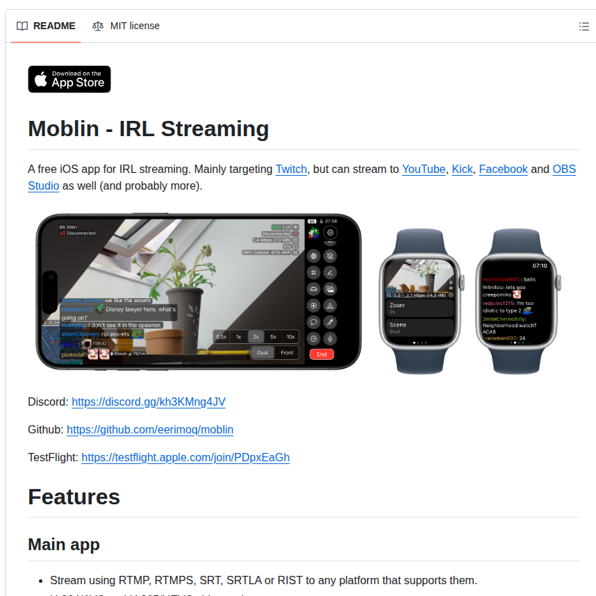Eerimoq Moblin screenshot