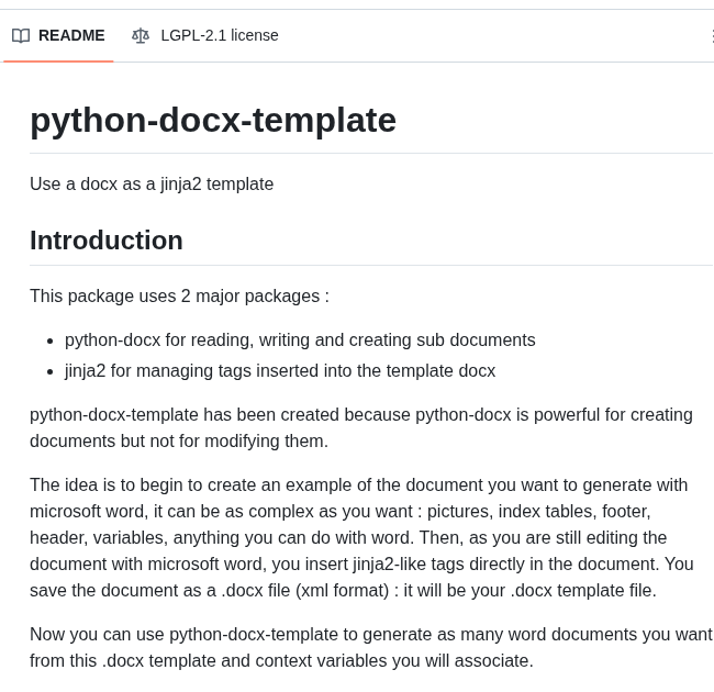 Elapouya Python Docx Template screenshot