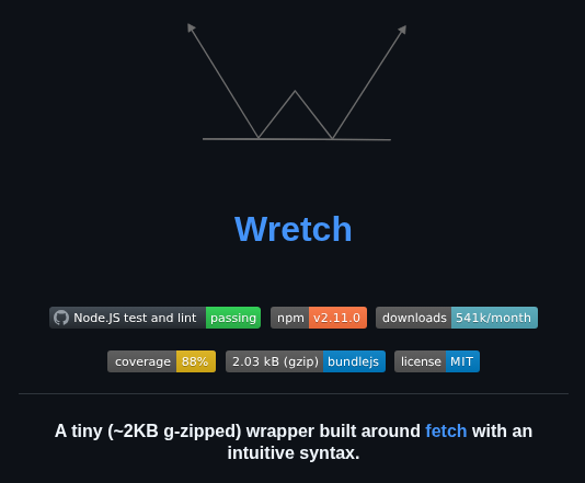 Elbywan Wretch screenshot