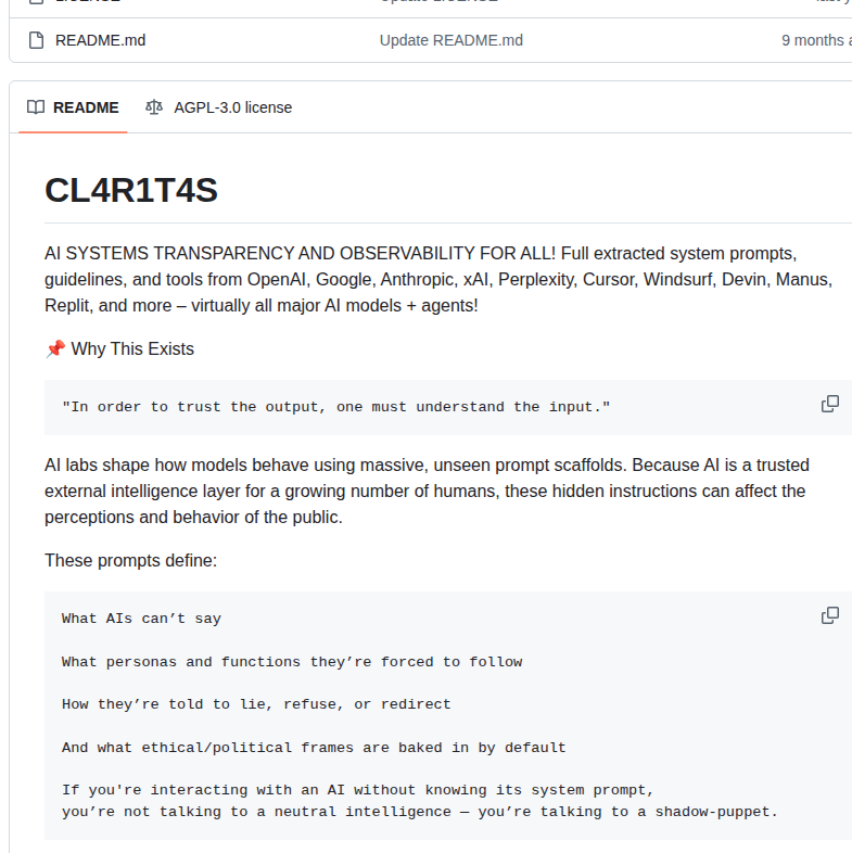 Elder Plinius Cl4r1t4s screenshot