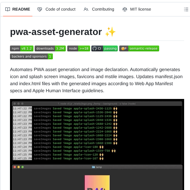 Elegantapp Pwa Asset Generator screenshot