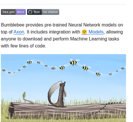 Elixir Nx Bumblebee screenshot