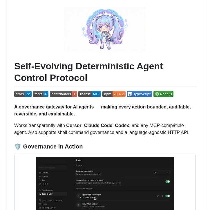 Elliot35 Deterministic Agent Control Protocol screenshot