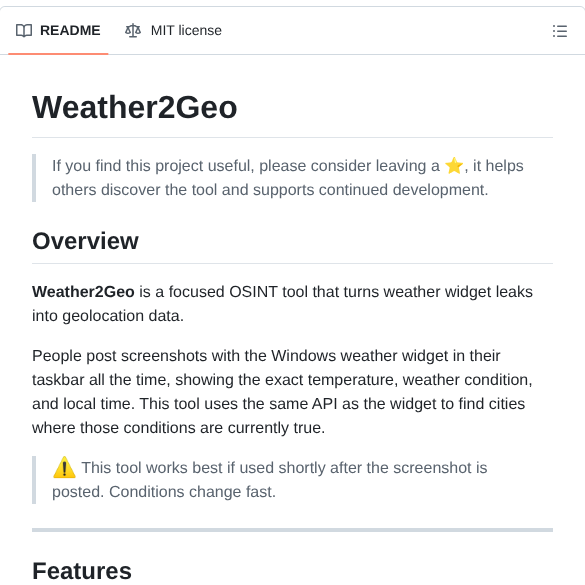 Elliott Diy Weather2geo screenshot