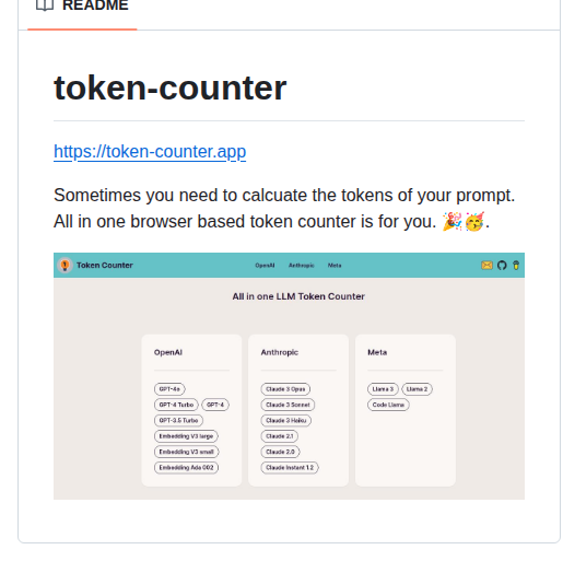 Ellmanalex Token Counter screenshot