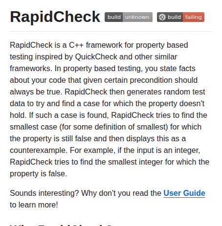 Emil E Rapidcheck screenshot