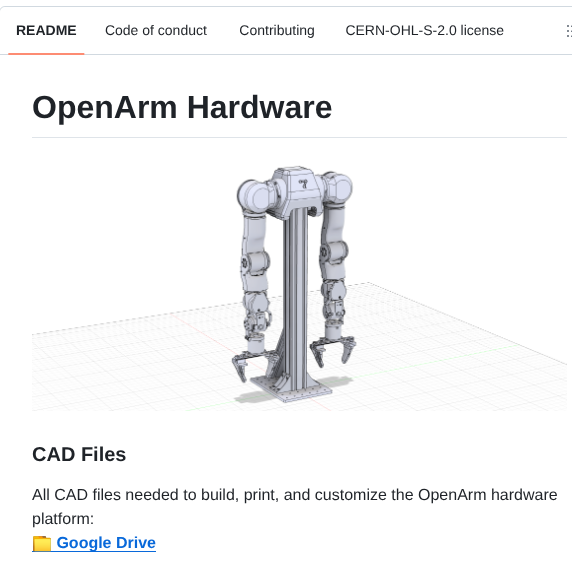 Enactic Openarm_hardware screenshot