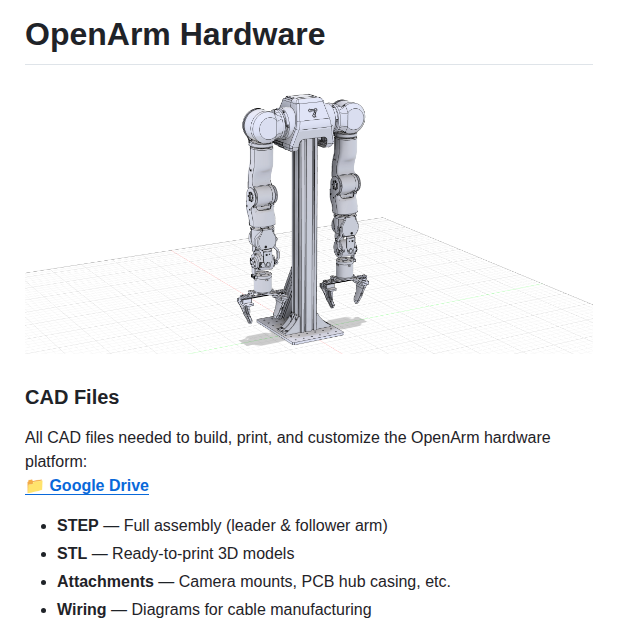 Enactic Openarm_hardware screenshot