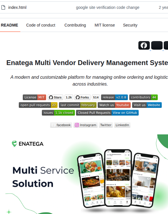 Enatega Food Delivery Multivendor screenshot