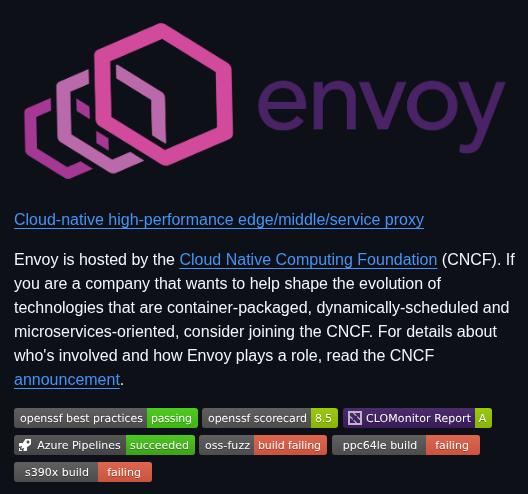 Envoyproxy Envoy screenshot