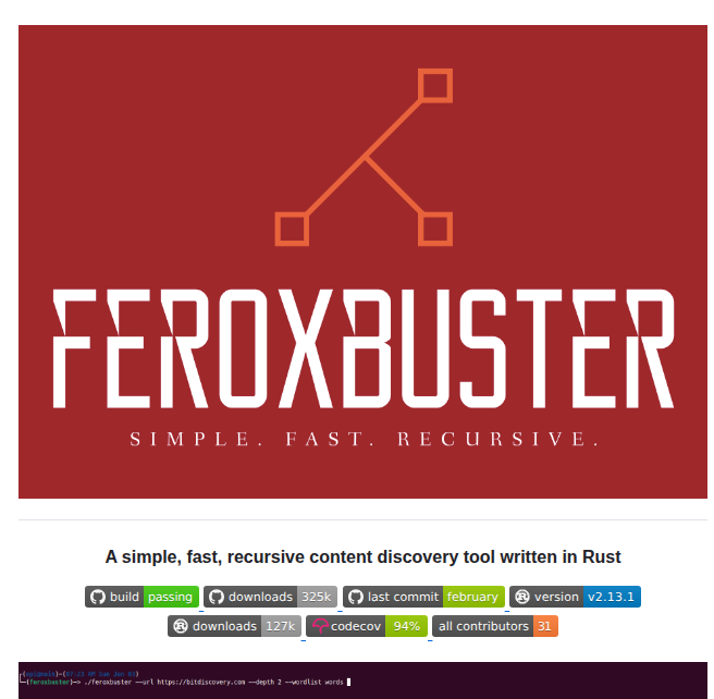 Epi052 Feroxbuster screenshot