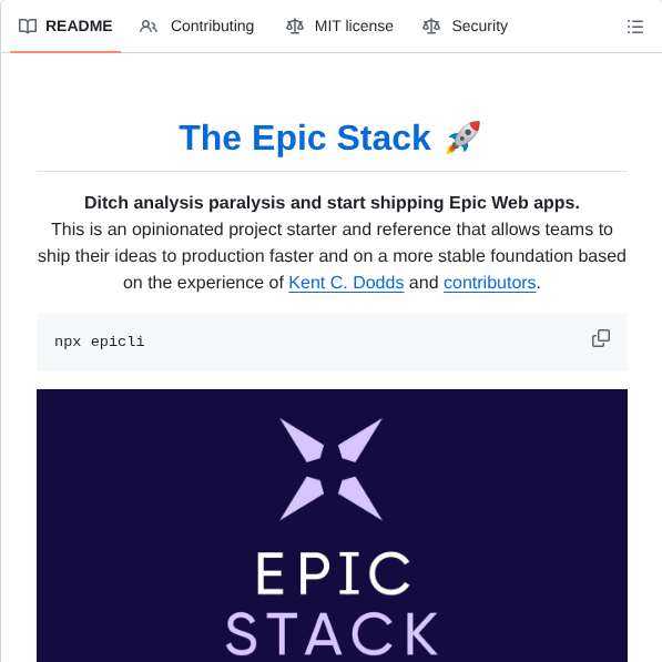 Epicweb Dev Epic Stack screenshot