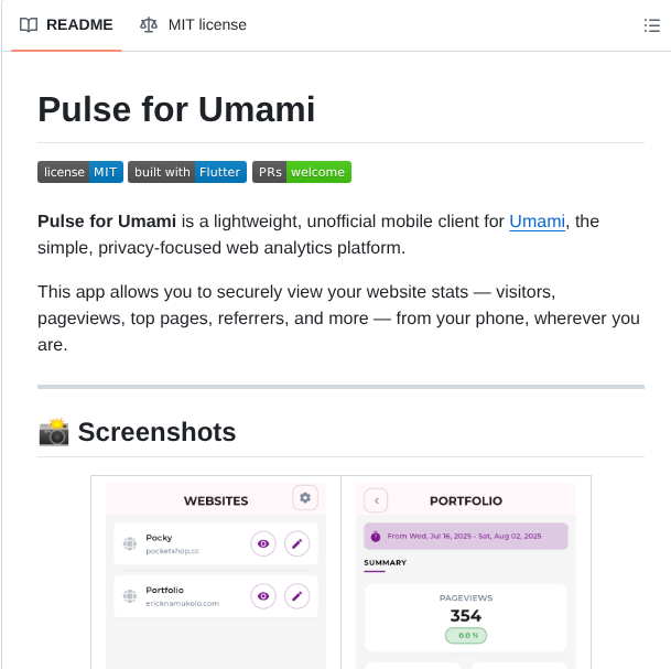 Ericknamukolo Pulse screenshot