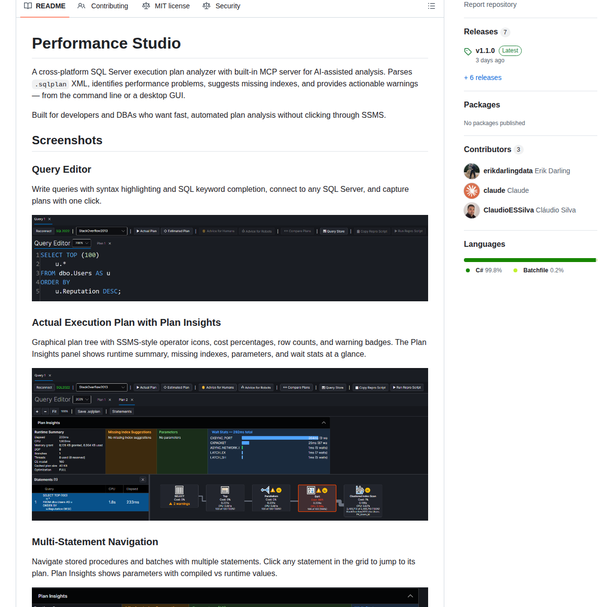 Erikdarlingdata Performancestudio screenshot