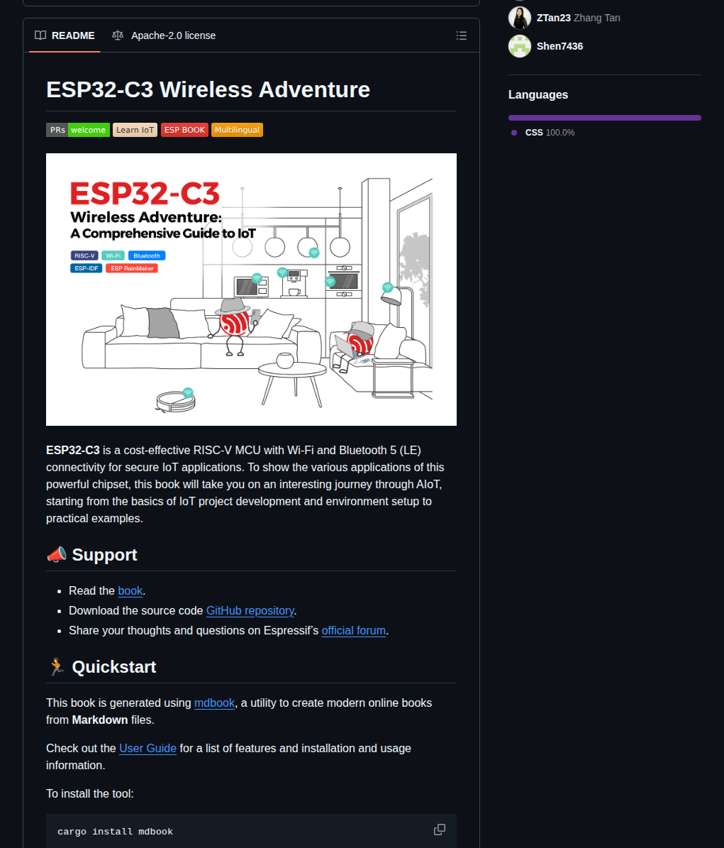 Espressif Esp32 C3 Book En screenshot