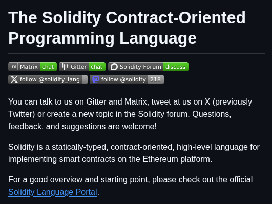 Ethereum Solidity screenshot